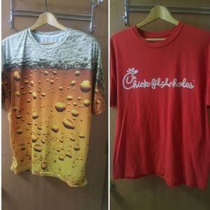 Novelty T-shirt lot Mens size Large